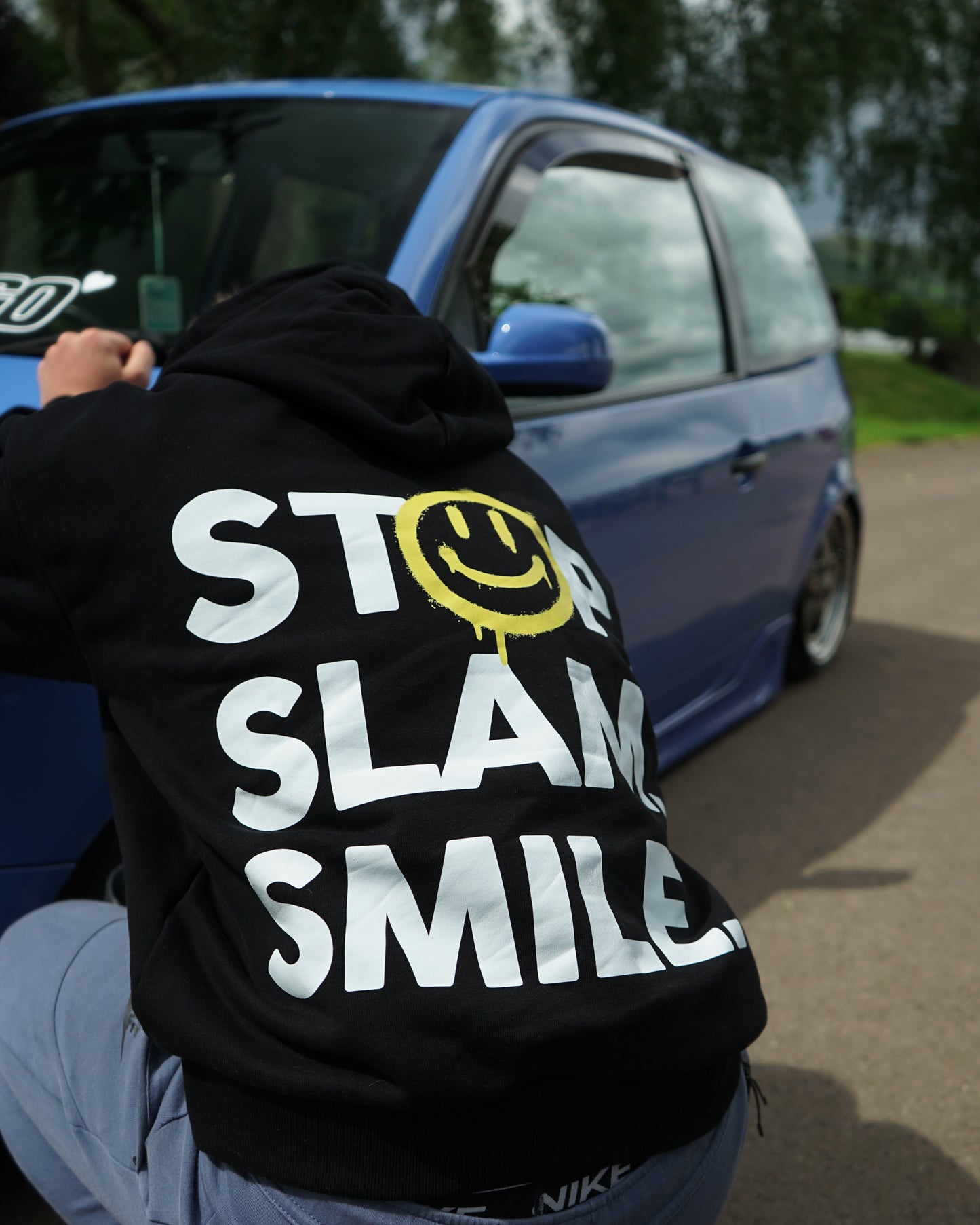 STOP. SLAM. SMILE. Oversized Hoodie